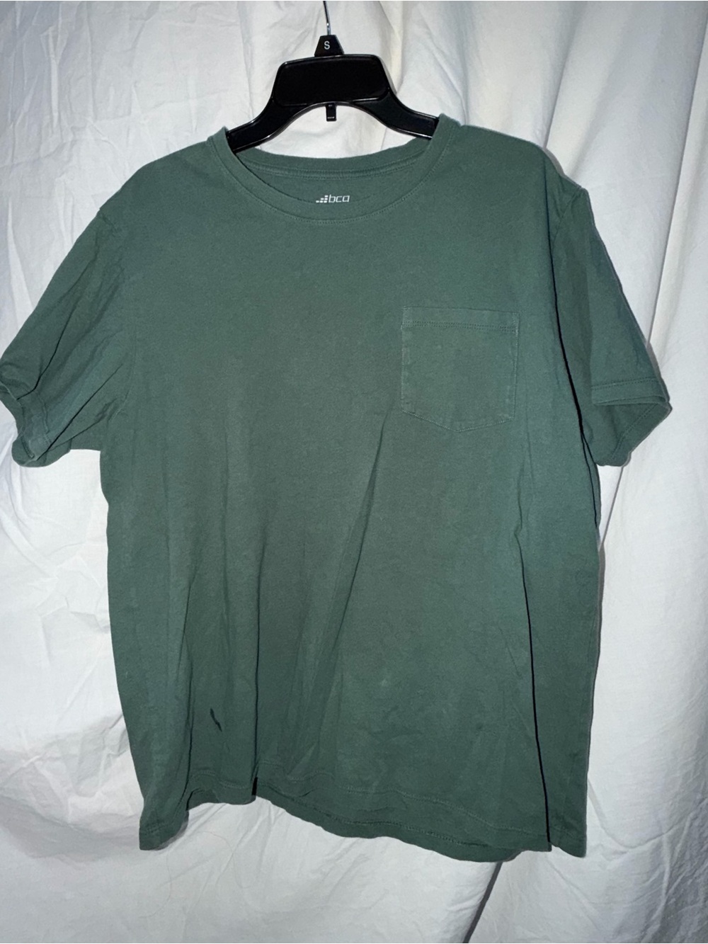 bcg Men's Dark Green Short Sleeve Pocket Tee